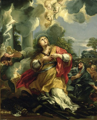 La visión de Santa Bárbara de Pietro da Cortona